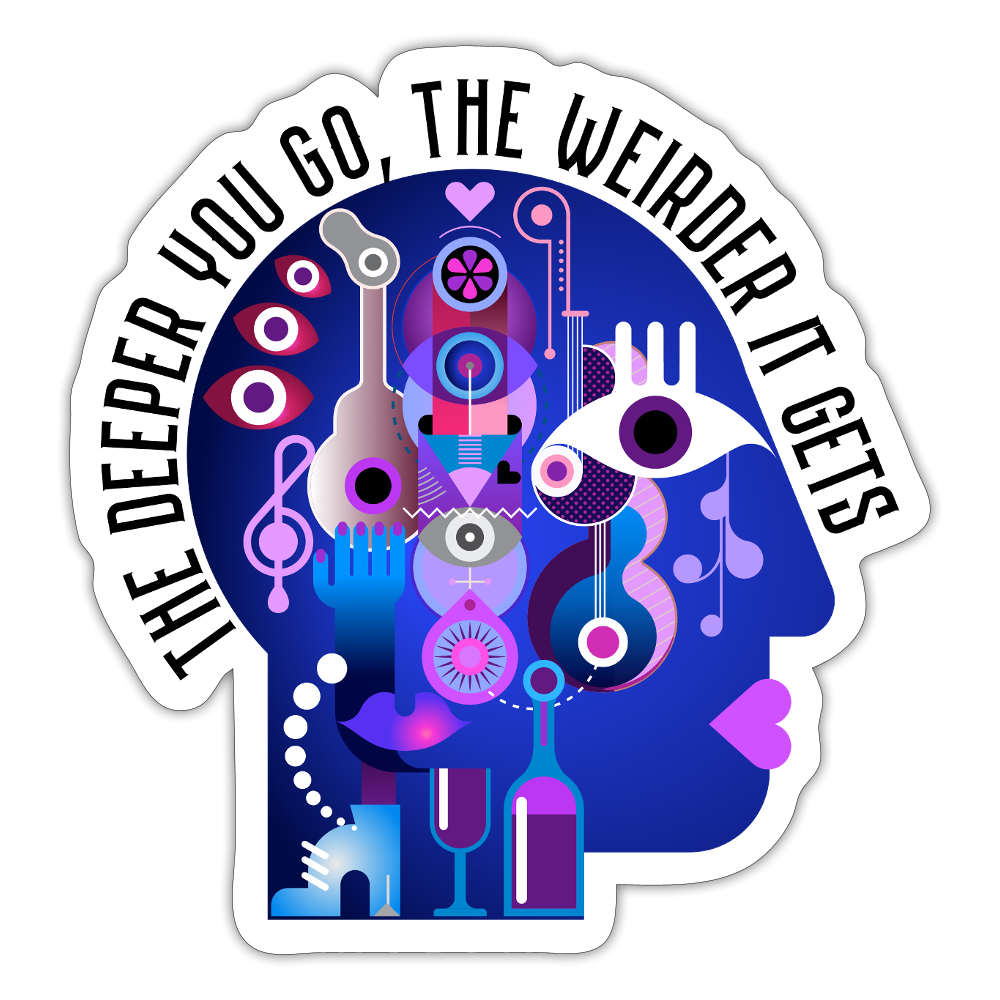 Head Sticker - white matte