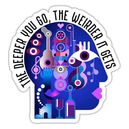 Head Sticker - white matte