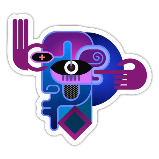 Podcast logo - white matte