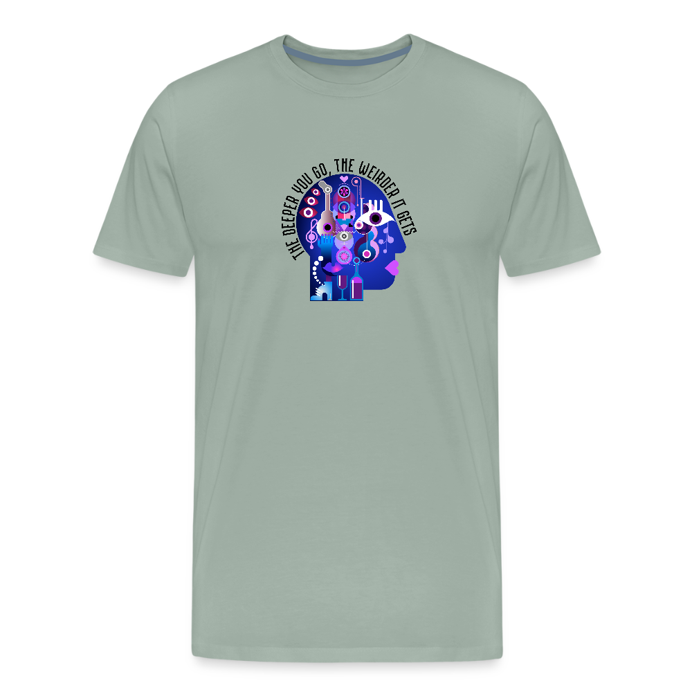 The Deeper You Go (Head) - steel green