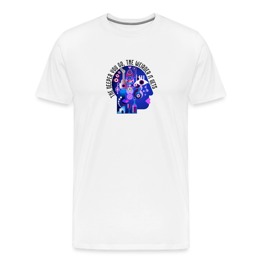 The Deeper You Go (Head) - white