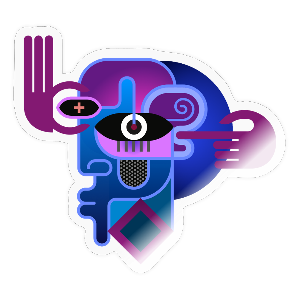 Podcast logo - transparent glossy