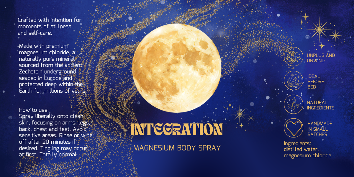 Integration - Magnesium Body Spray (4 oz Glass Bottle)