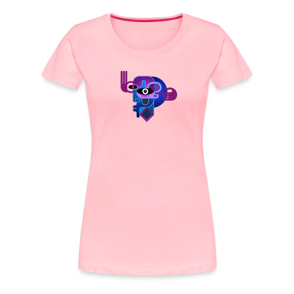 Woman's Deeper logo - pink