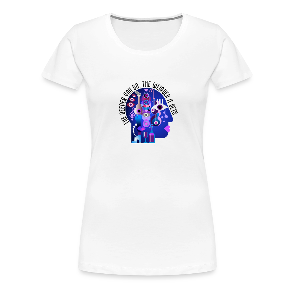 Podcast head logo - white