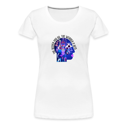 Podcast head logo - white