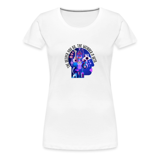 Podcast head logo - white
