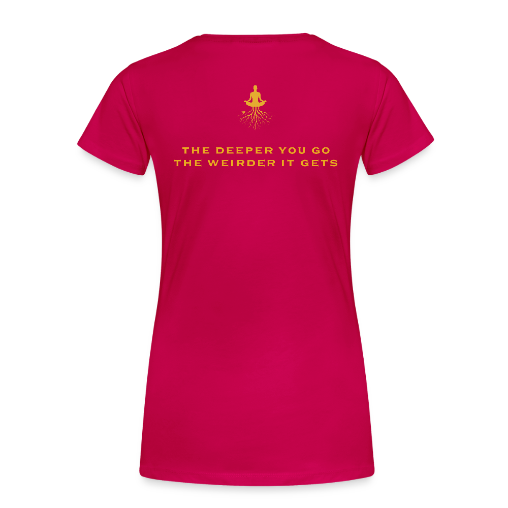 Ayahuasca University - Woman's cut GOLD - dark pink