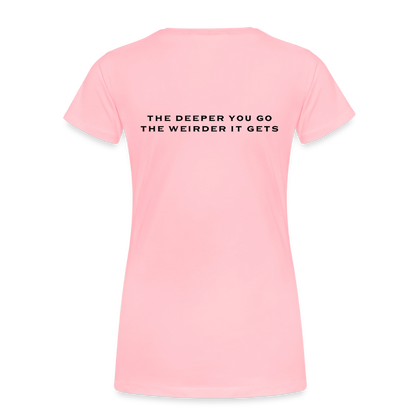 Woman's Deeper logo - pink