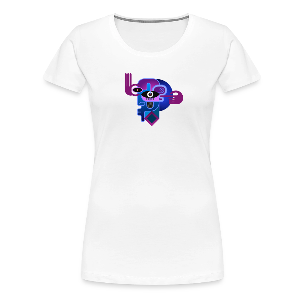 Woman's Deeper logo - white