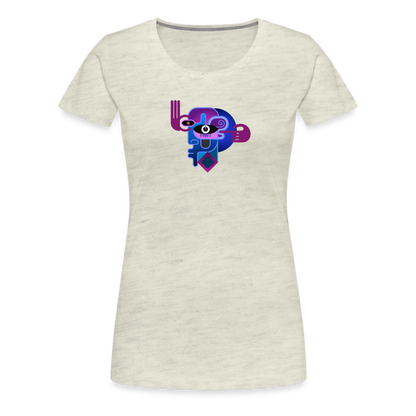 Woman's Deeper logo - heather oatmeal