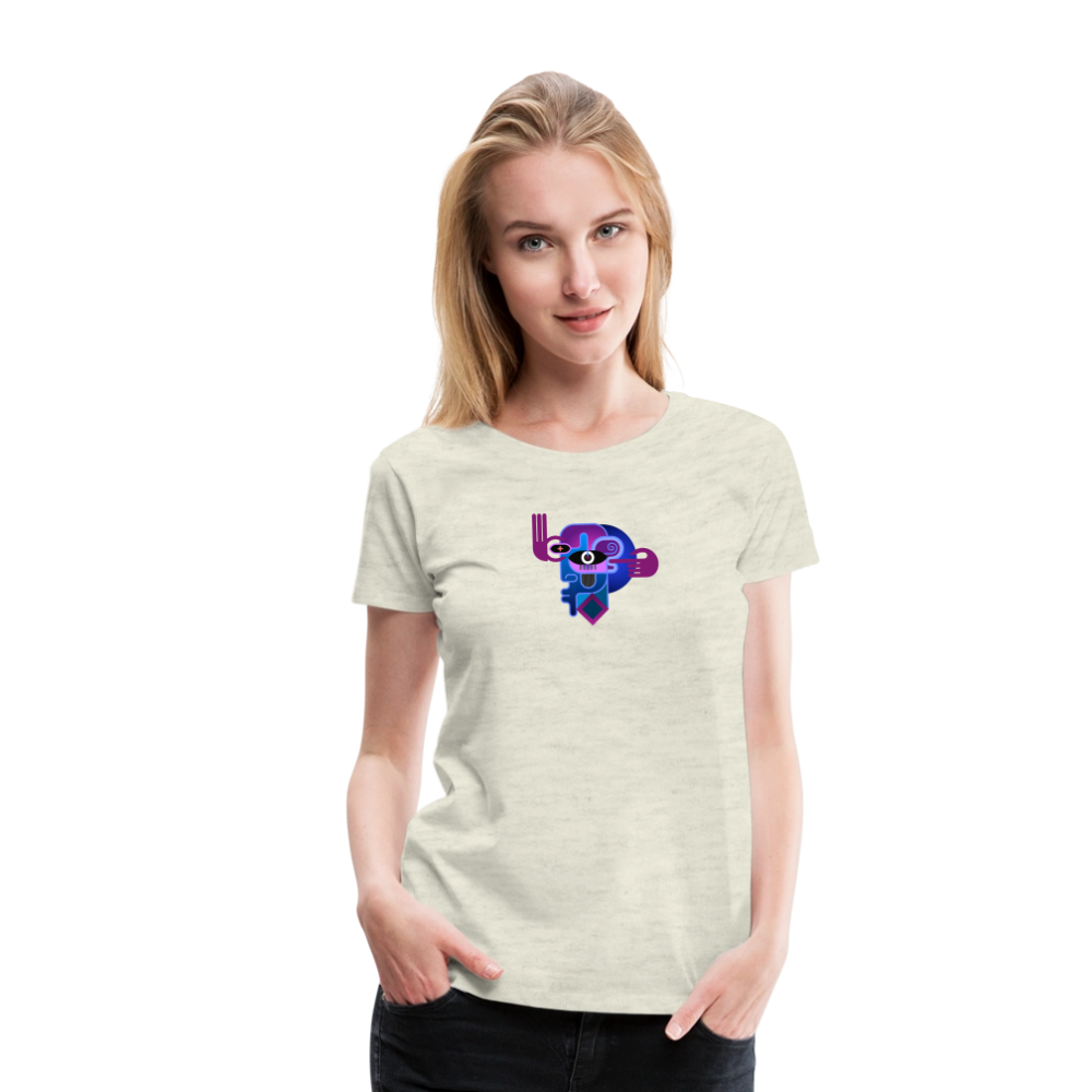 Woman's Deeper logo - heather oatmeal