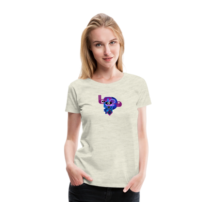 Woman's Deeper logo - heather oatmeal