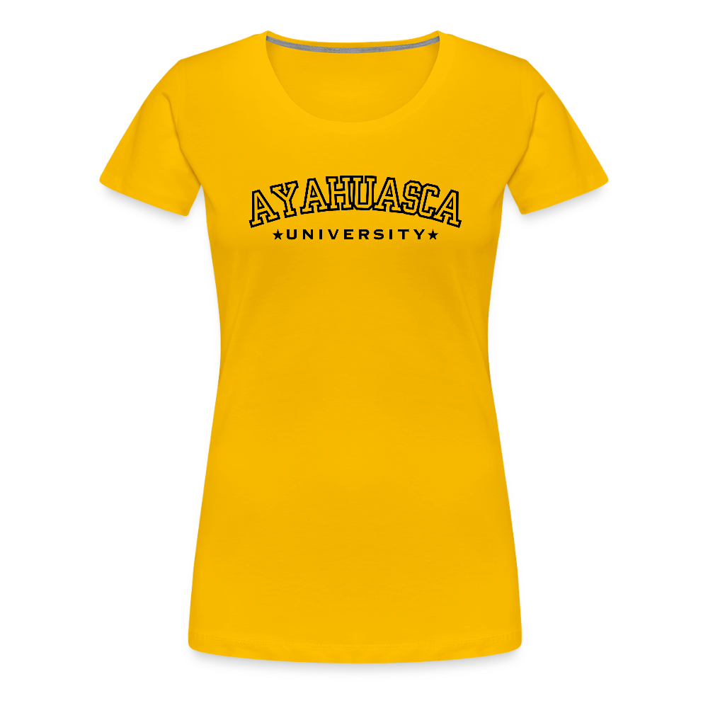 Ayahuasca University - Woman's Cut - sun yellow
