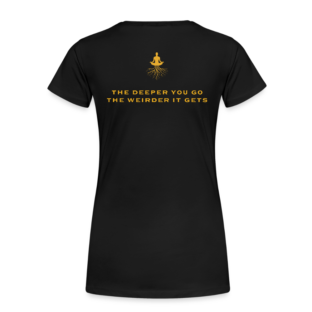 Ayahuasca University - Woman's cut GOLD - black