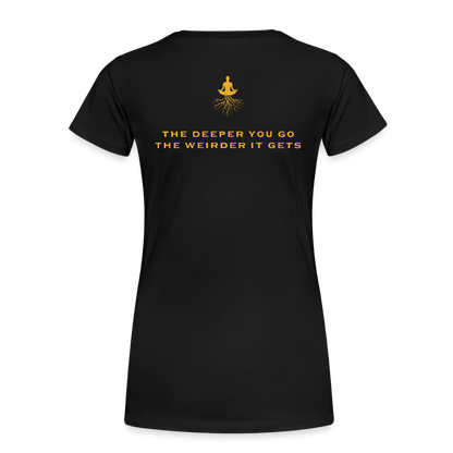 Ayahuasca University - Woman's cut GOLD - black