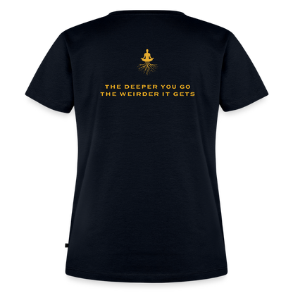 Ayahuasca University - Woman's Gold - navy