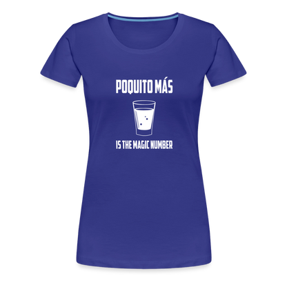 Poquito Mas (Woman's cut) - royal blue