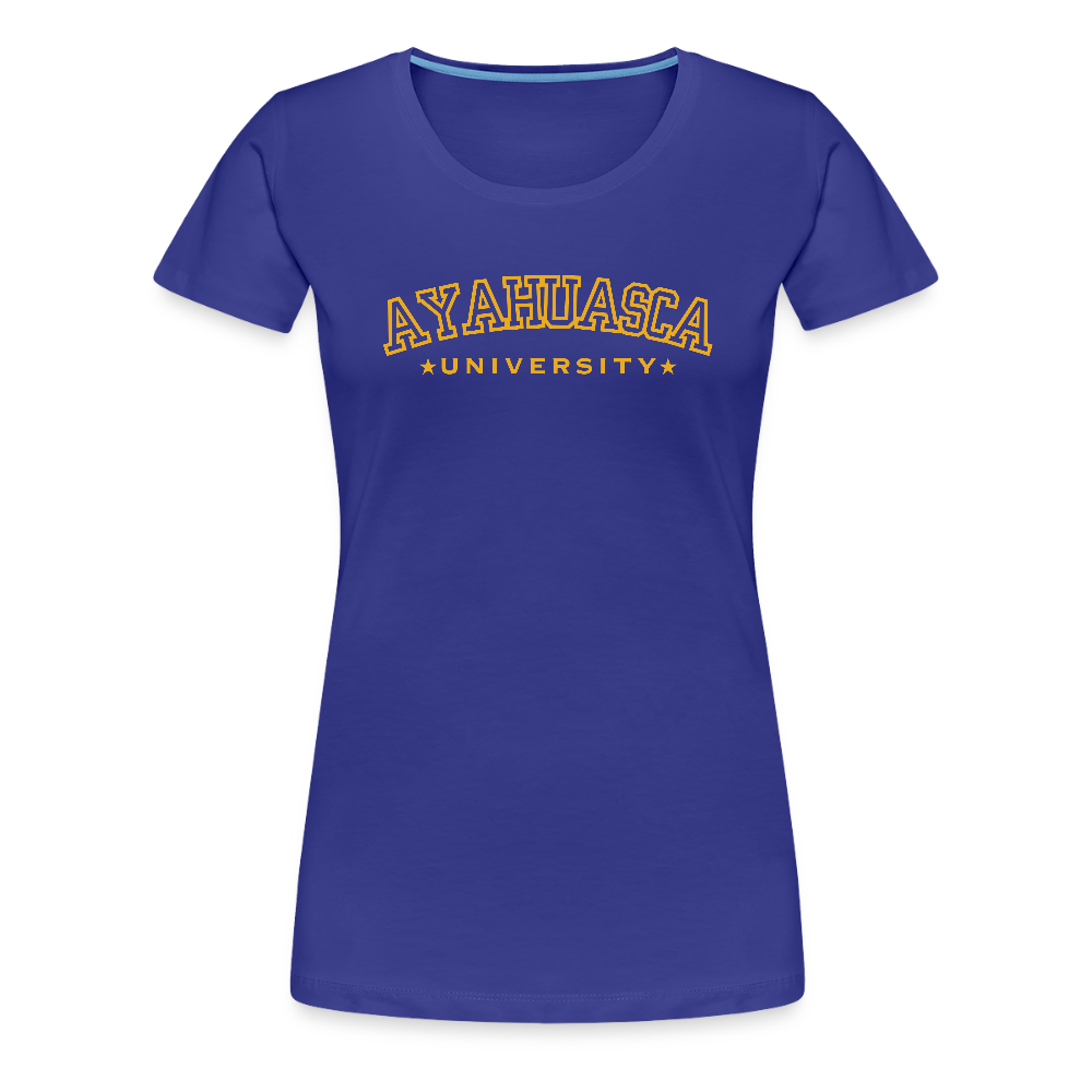 Ayahuasca University - Woman's Gold - royal blue