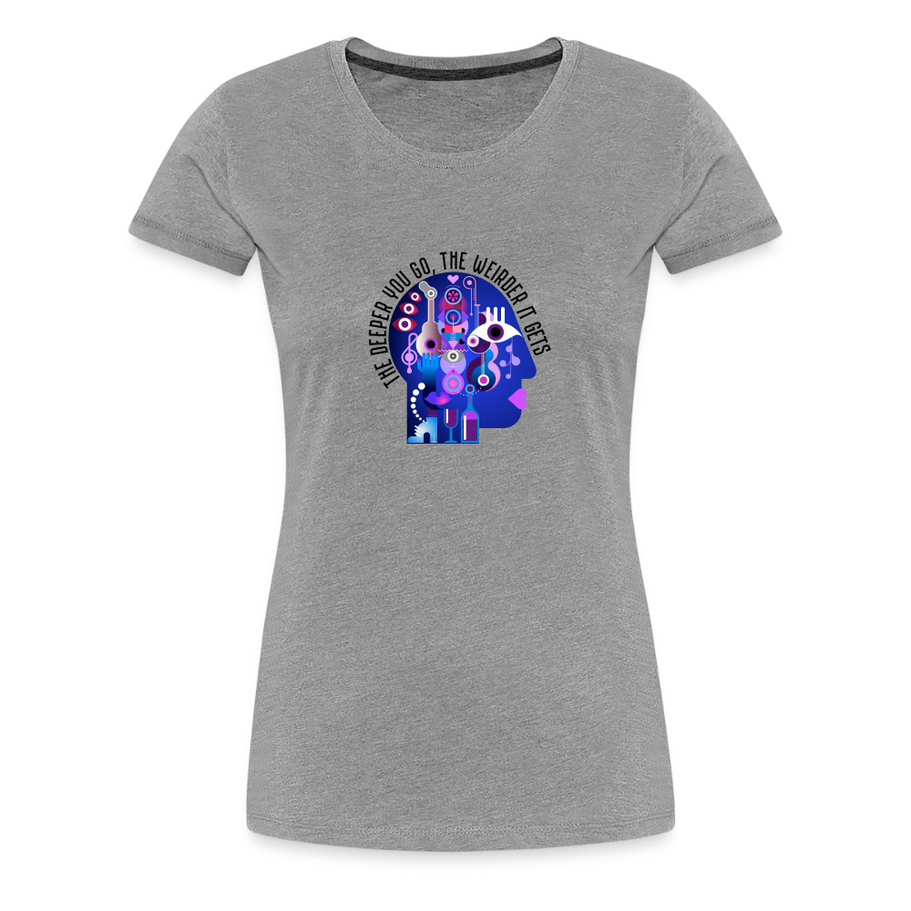 Podcast head logo - heather gray