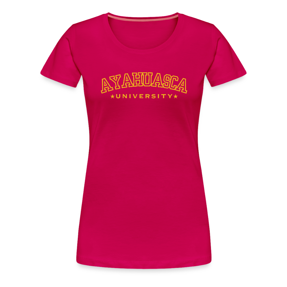 Ayahuasca University - Woman's cut GOLD - dark pink