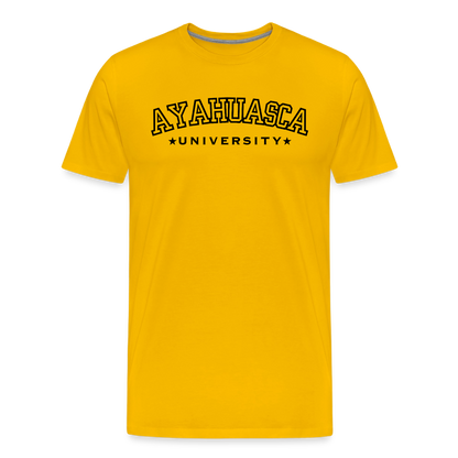 Ayahuasca University - Black Lettering - sun yellow