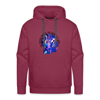 Deeper you go (HEAD LOGO) - burgundy