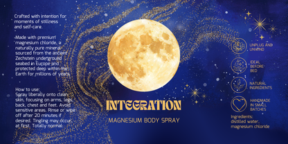 Integration - Magnesium Body Spray (4 oz Glass Bottle)